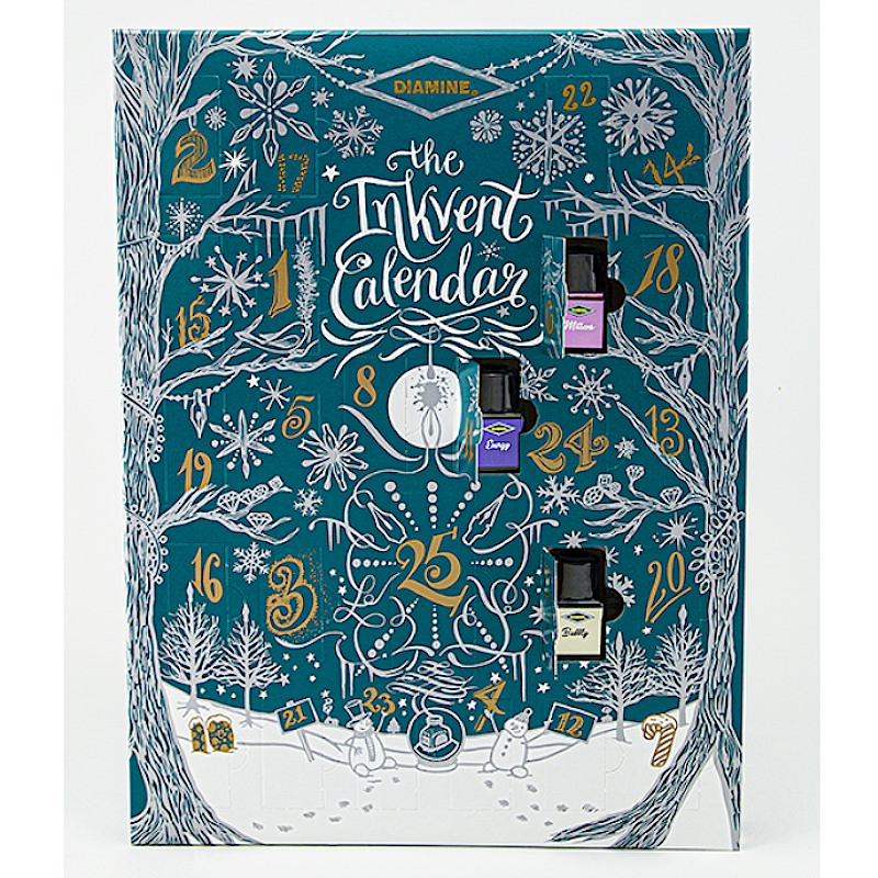 Diamine 2025 Inkvent Calendar, TEAL Edition