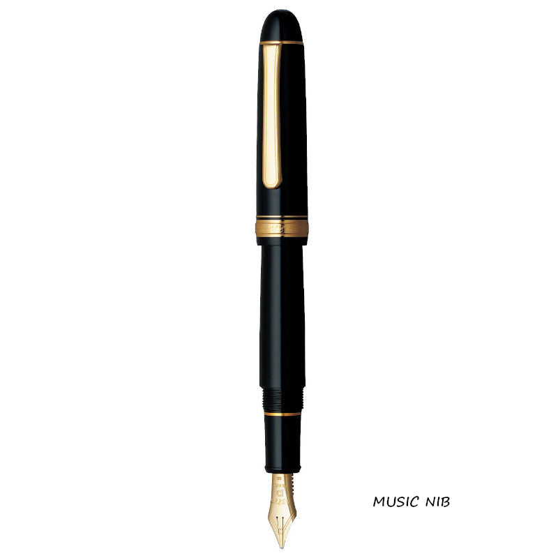 Platinum 3776 Century Negro/Oro, Punta F