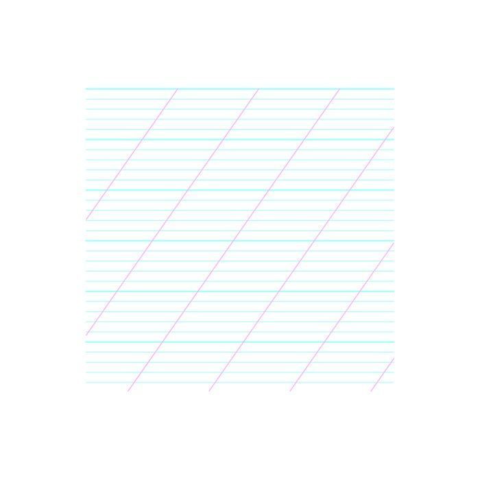 Archie's Calligraphy 1,25 mm Copperplate, Spencerian – A4 Paper Pad (Landscape)