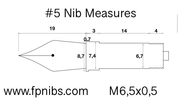 JOWO 5 Steel Nib Unit
