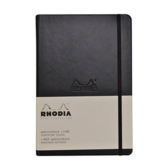 Rhodia Webnotebook A5 Black, LINED
