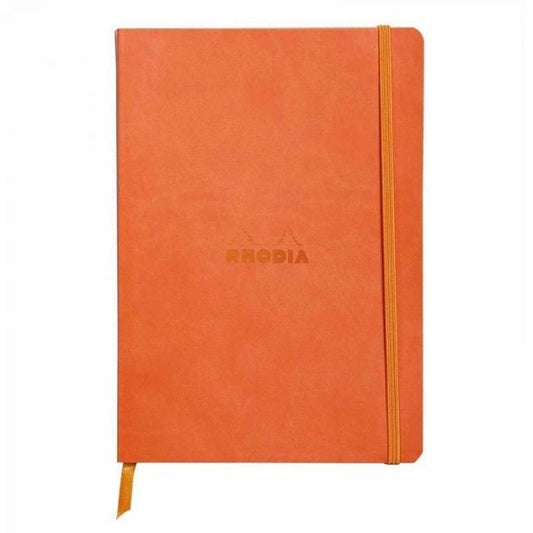Cuaderno Rhodia A6 Mandarina, RAYADO