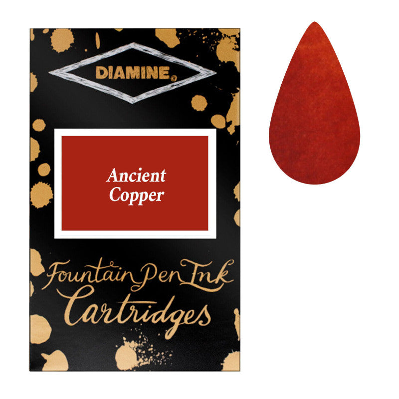 Copper Acetate Ink Diamine Cartridges Ancient Copper Ink, Pack of 18 – FPnibs
