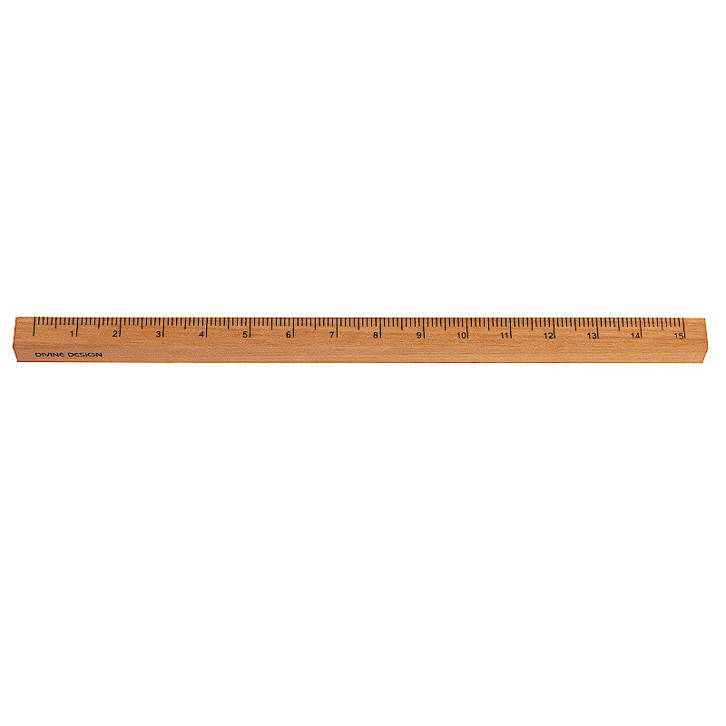 DD Wooden Ruler Square Shape 15 cm