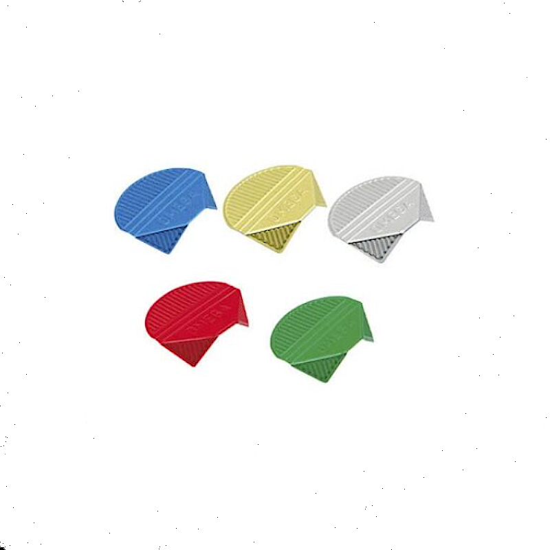 DD Document Corner Clips Assorted Colours. Bottle 100 Units