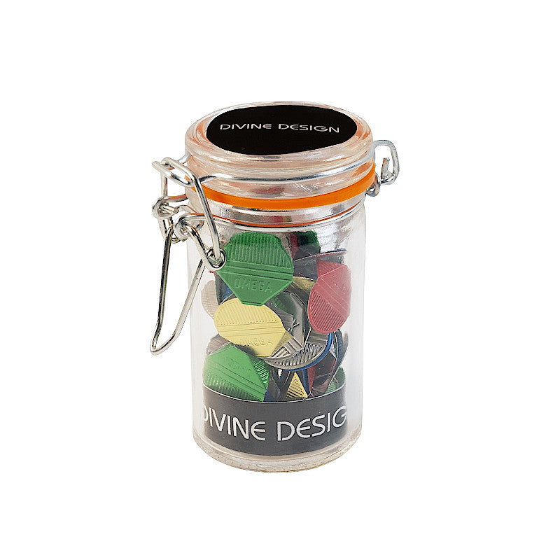 DD Document Corner Clips Assorted Colours. Bottle 100 Units