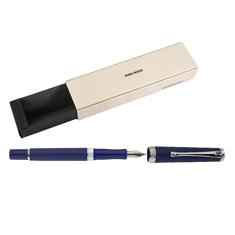 DD BERLIN Blue Stripes 1920 Fountain Pen NEW!!