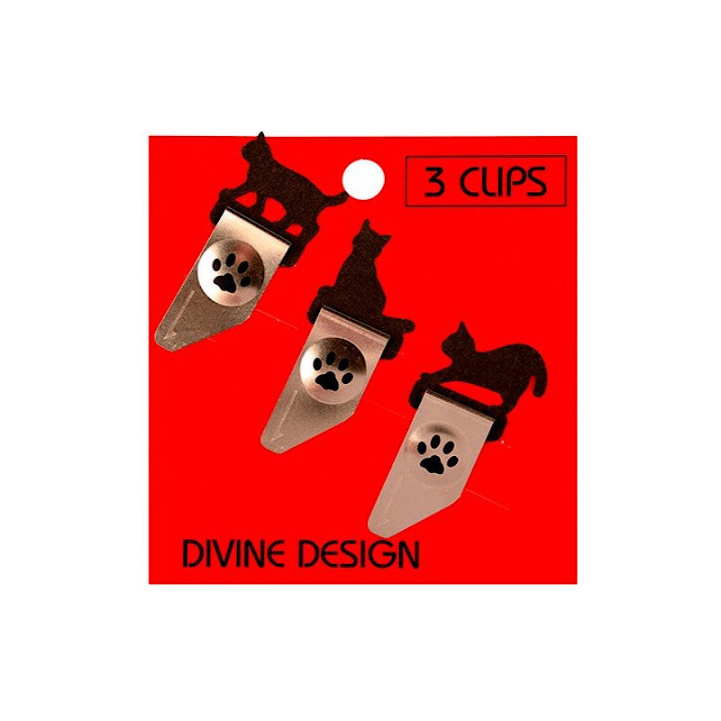 Divine Design Metal Cat Paper Clips 3 pcs.