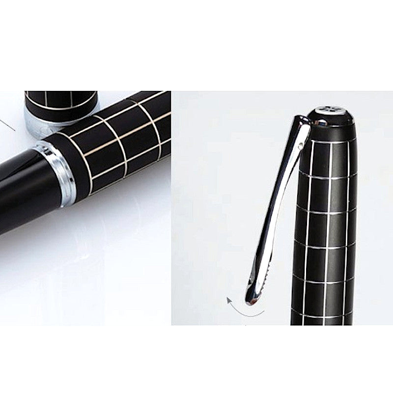 DIPLOMAT EXC. A+ Rhombus Guilloche Lapis Black