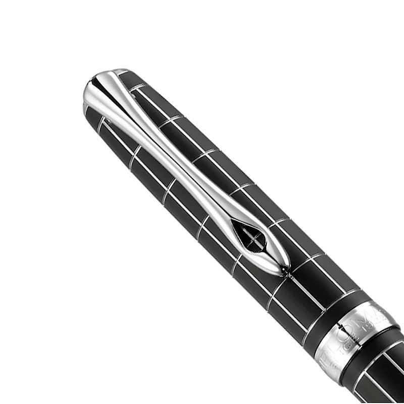 DIPLOMAT EXC. A+ Rhombus Guilloche Lapis Black