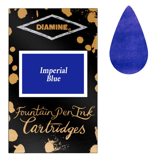 Diamine-Patronen Imperial Blue Ink, 18er-Pack