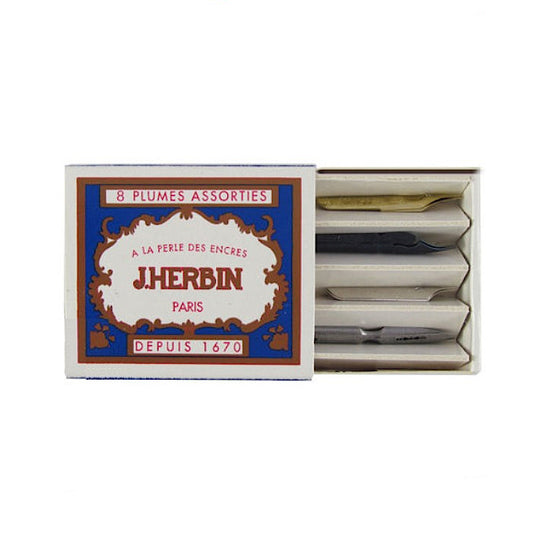 J. Herbin Box of 8 assorted nibs