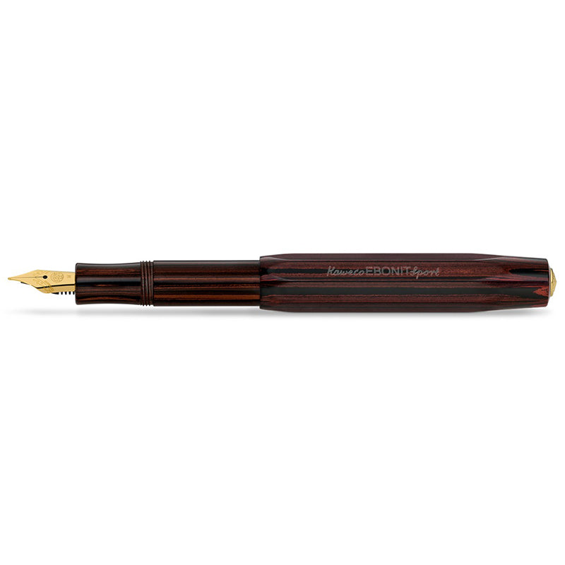 Kaweco Ebonite Brown Fountain Pen + 10 Pack Kaweco Inks
