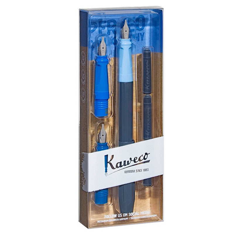 Kaweco Perkeo Calligraphy Set Blue