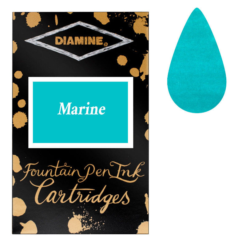 Diamine-Patronen Marine-Tinte, 18 Stück