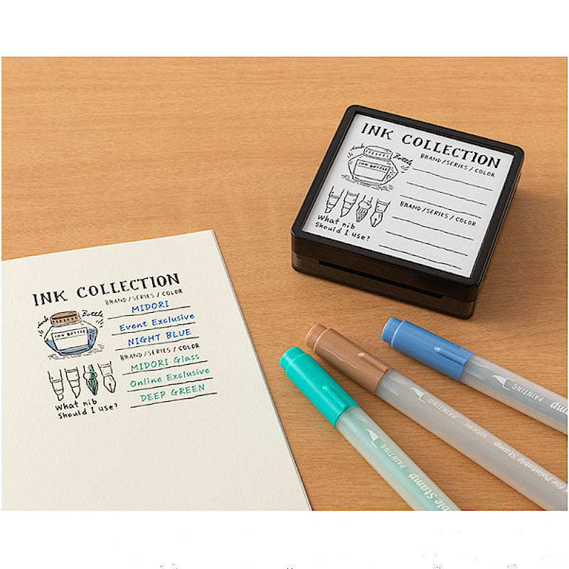 Midori Paintable Stamp. Ink Collection Pattern LE