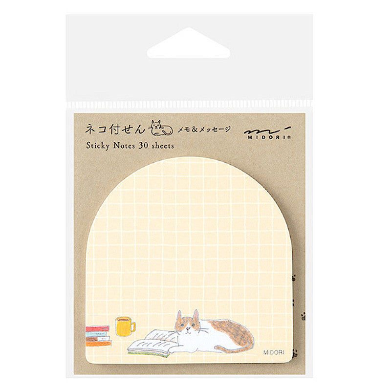 Midori Sticky Notes Book And Cat 30 Sheets