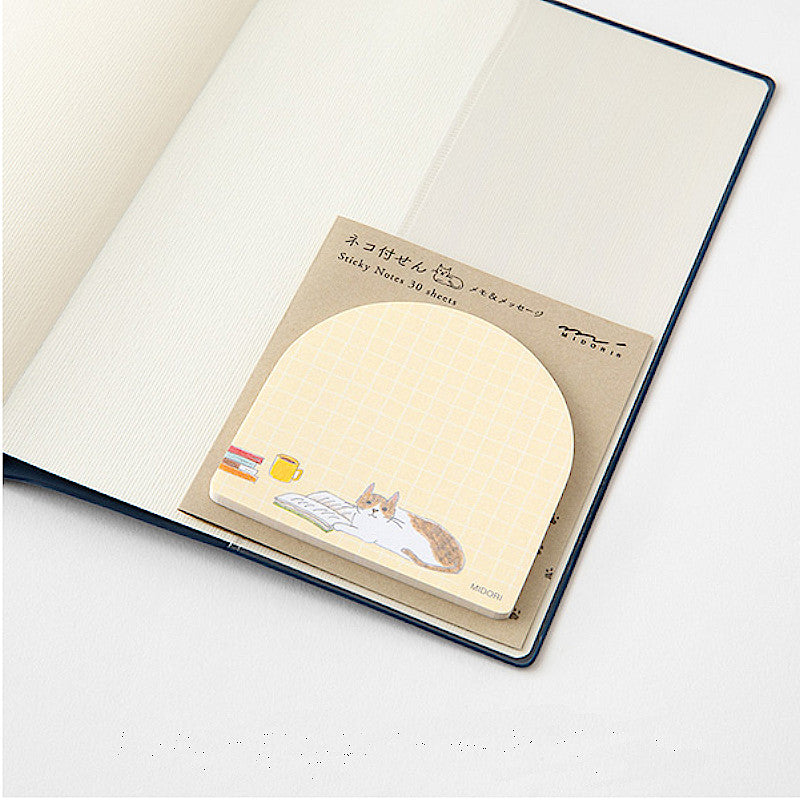 Midori Sticky Notes Book And Cat
