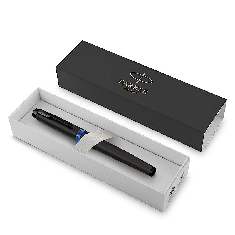 Parker IM Vibrant Rings Marine Blue FPnibs Parker IM Vibrant Rings Marine Blue FPnibs