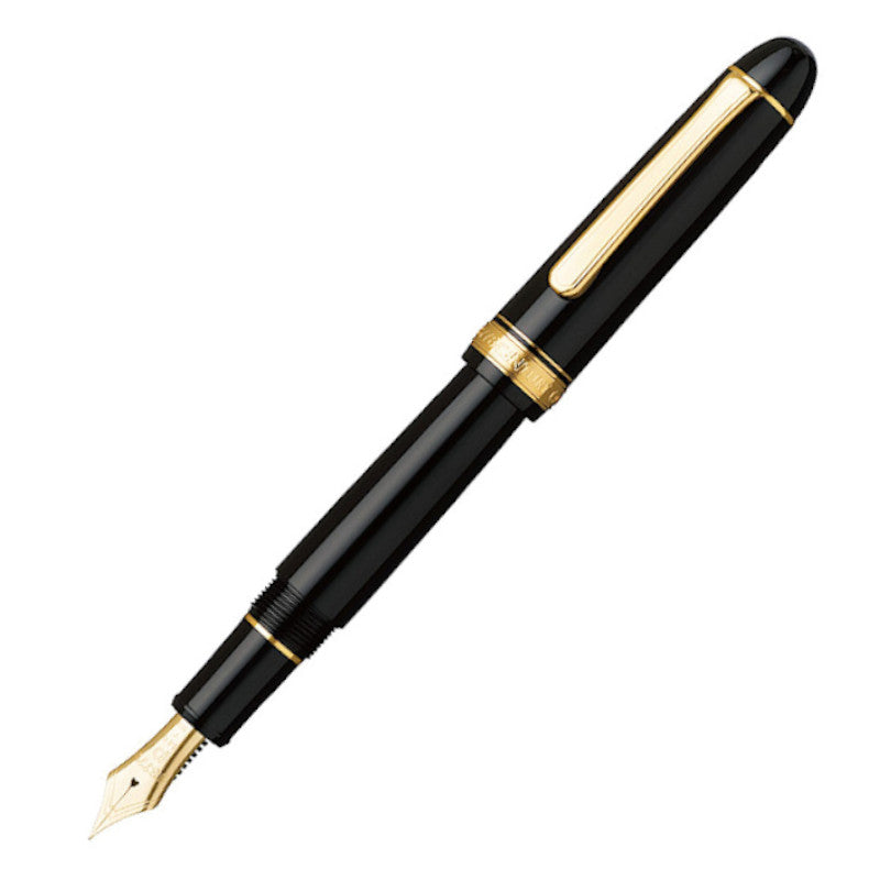 Platinum 3776 Century Negro/Oro, Punta F
