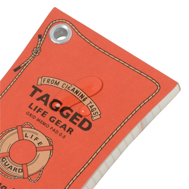 Tagged Waterproof Grid Notepad Lifesaving Float, Small