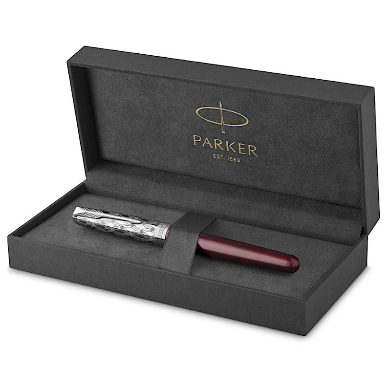 Parker Sonnet Premium Metal & Red Lacquer CT