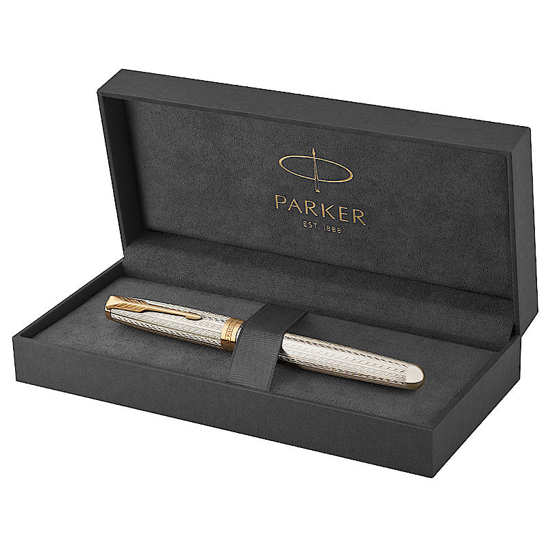 Parker Sonnet Mistral Silver GT 18K Feder