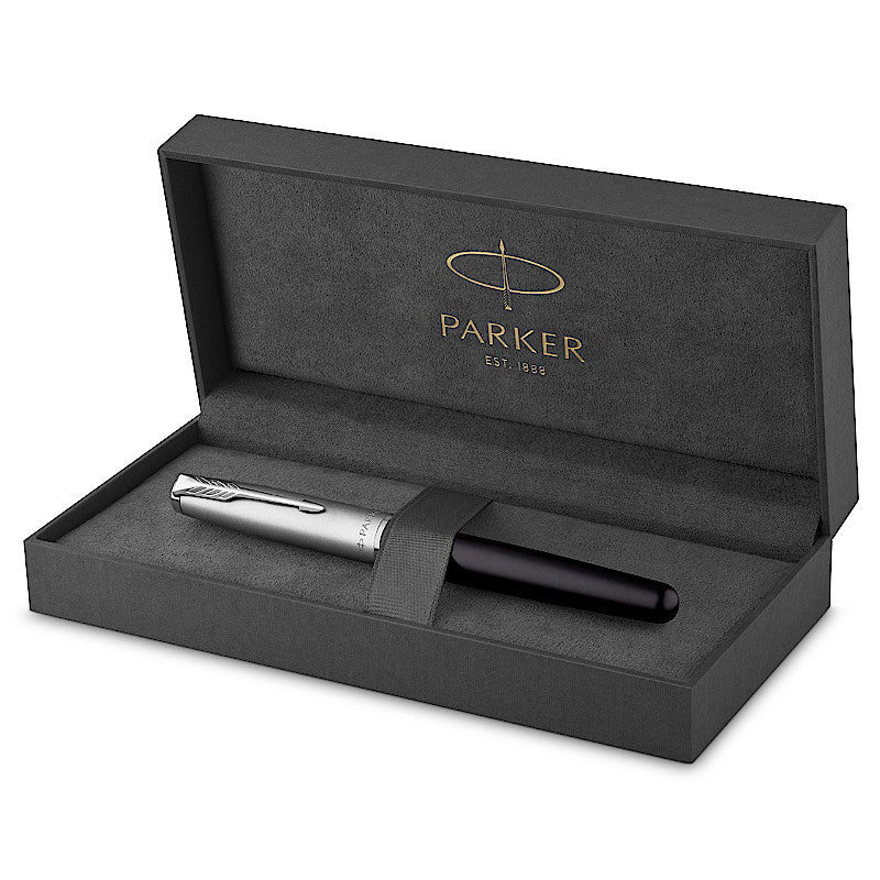 Parker Sonnet Essential Metal And Black Lacquer CT Limited Edition