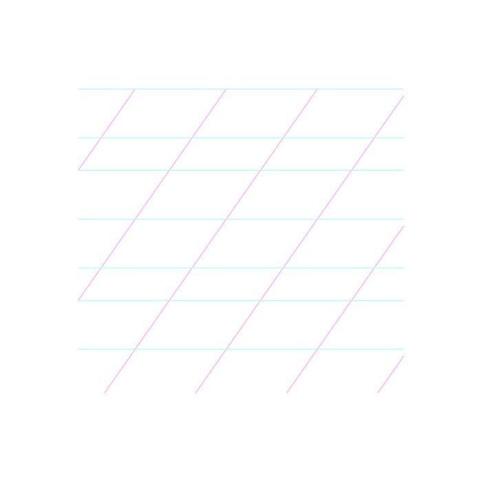 Archie's Calligraphy 6/4/6 Copperplate, Spencerian – A4 Paper Pad (Portrait)