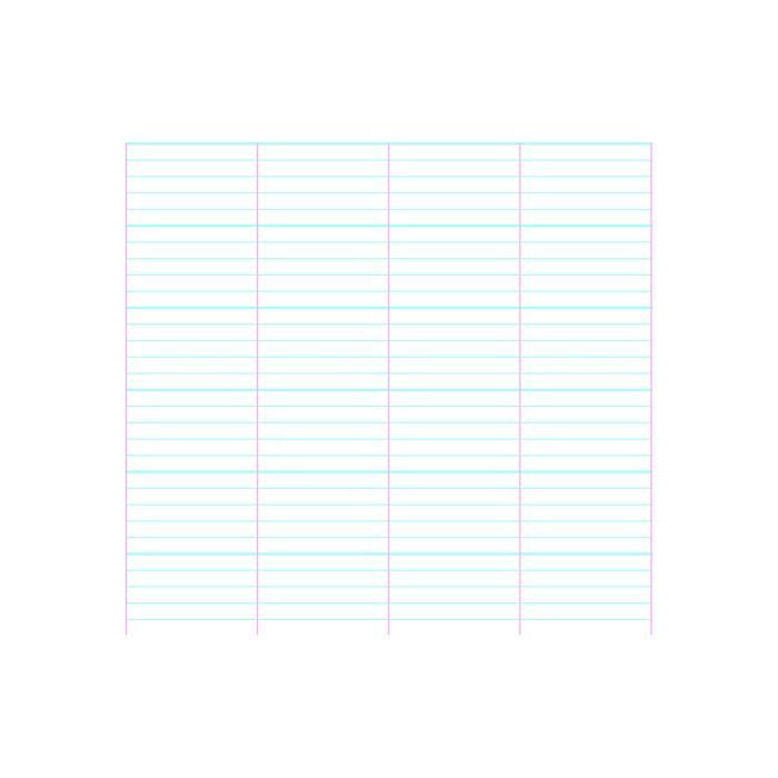 1,25 mm Recto – Bloc de Papel A4 (Vertical) 