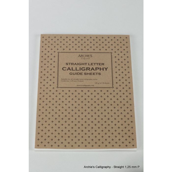 Archie's Calligraphy 1,25 mm Straight – A4 Paper Pad (Portrait)
