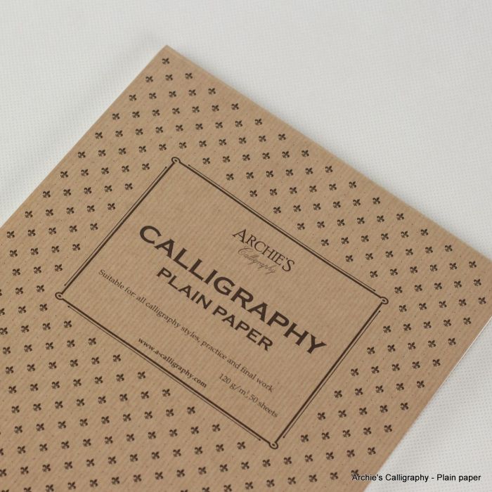 Archie Caligraphy Archie's Calligraphy Plain – A4 Paper Pad – FPnibs