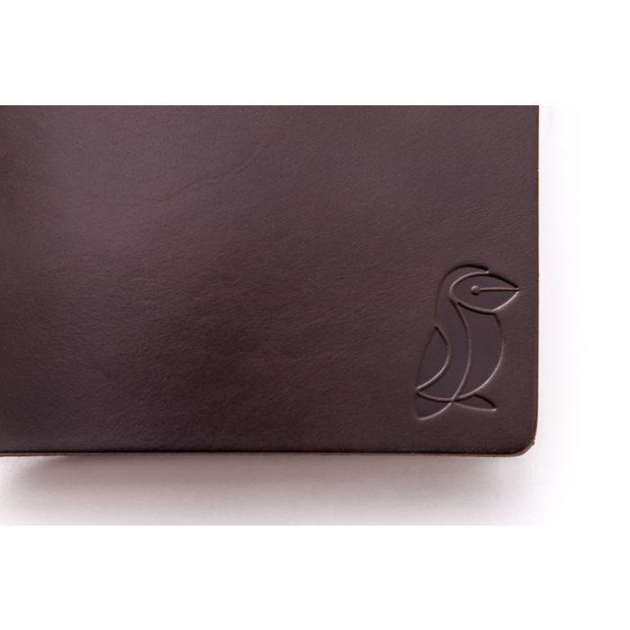 Passport Notebook Brown Leather/Green Rubber