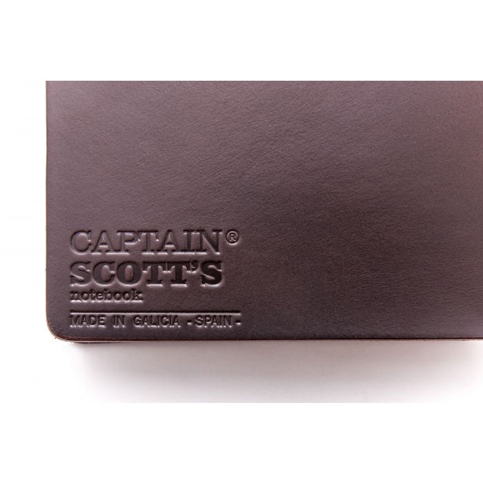 Passport Notebook Brown Leather/Green Rubber