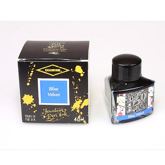 Diamine 150th Anniversary Ink 40ml, Blue Velvet