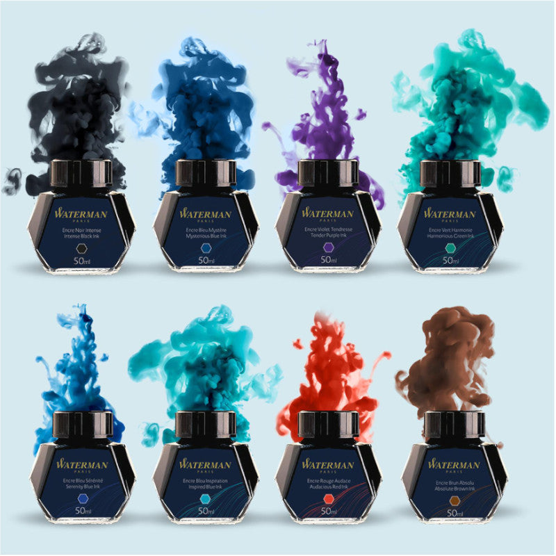 Waterman Ink Bottled 50ml, Mysterious Blue