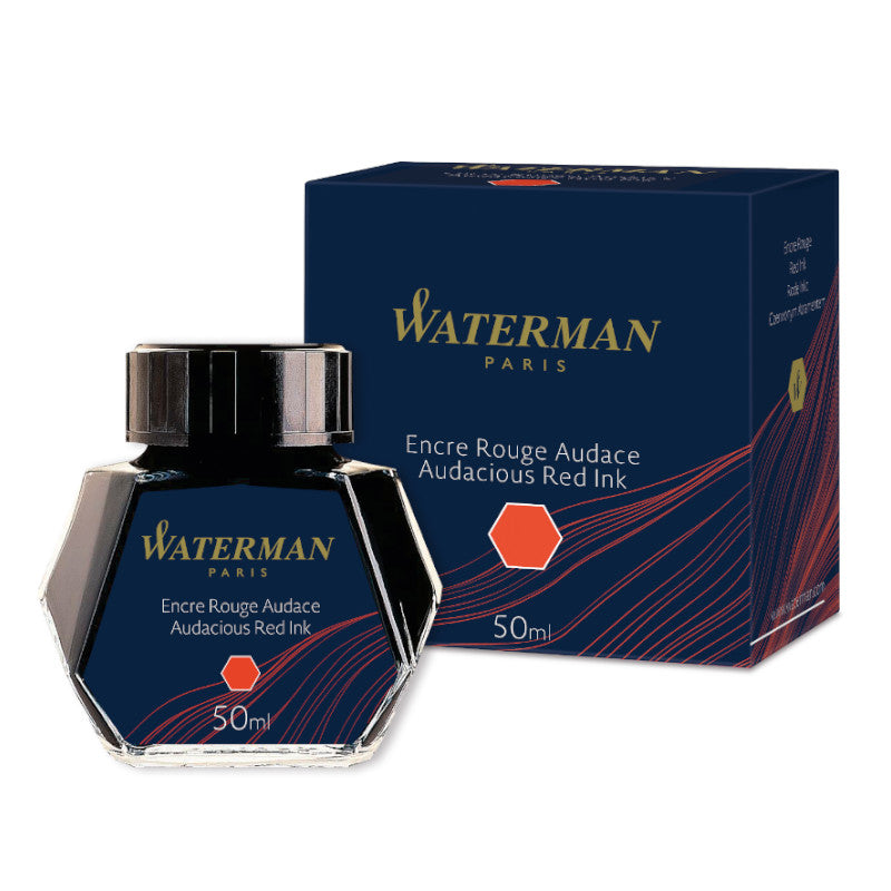 Waterman Ink Bottled 50ml, Audacious Red