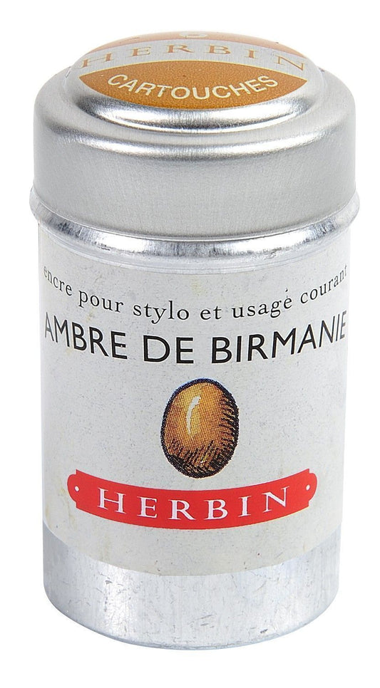 Herbin Ink 6 Cartridges Ambre De Birmanie