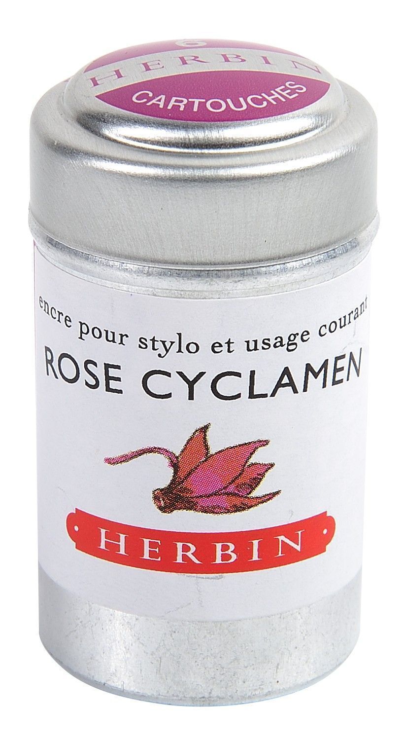 Herbin Tinte 6 Patronen Rose Cyclamen