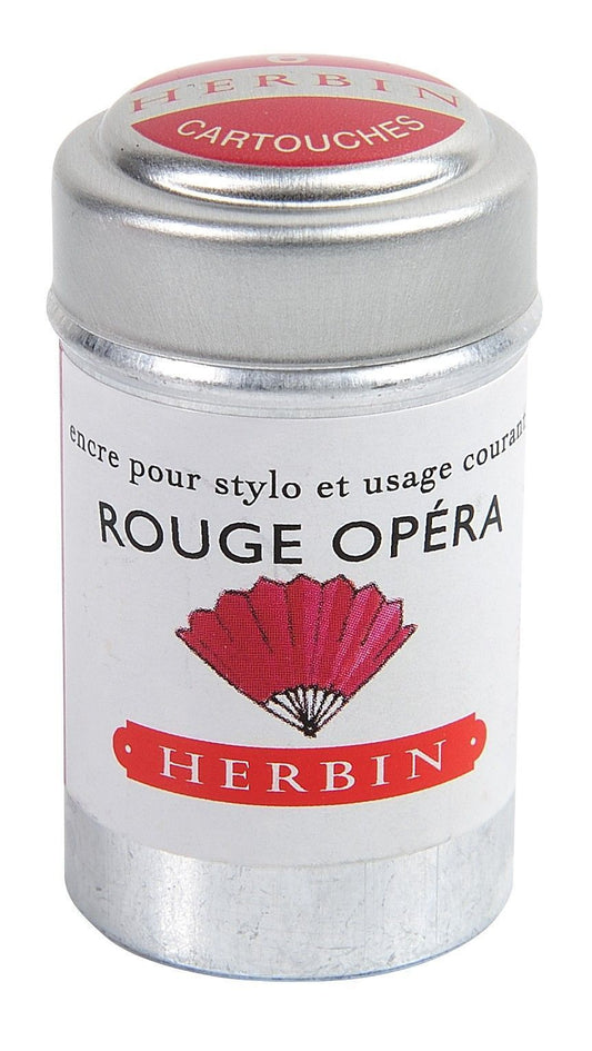 Herbin Ink 6 Cartridges Rouge Opéra