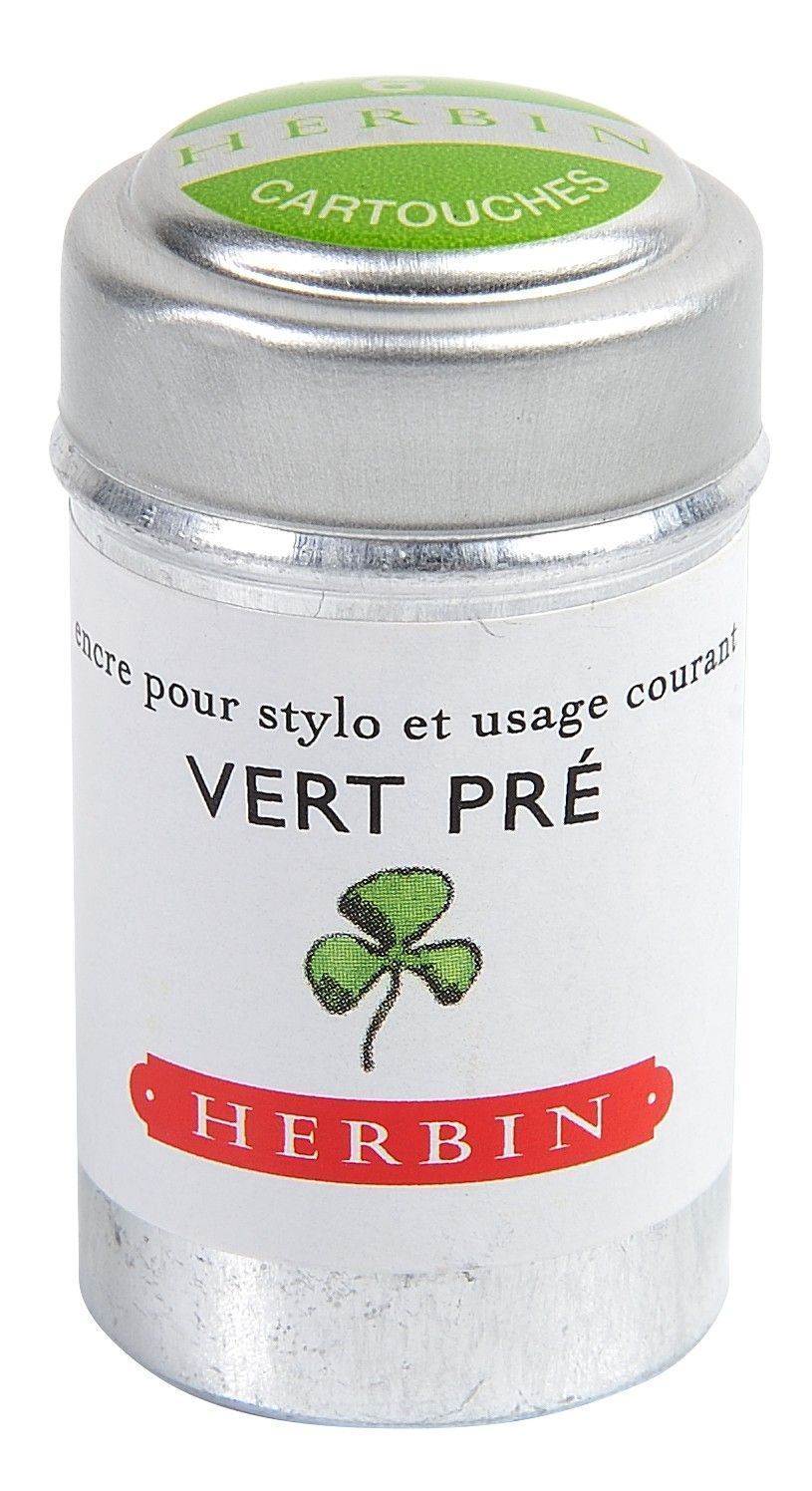 Tinta Herbin 6 Cartuchos Vert Pré