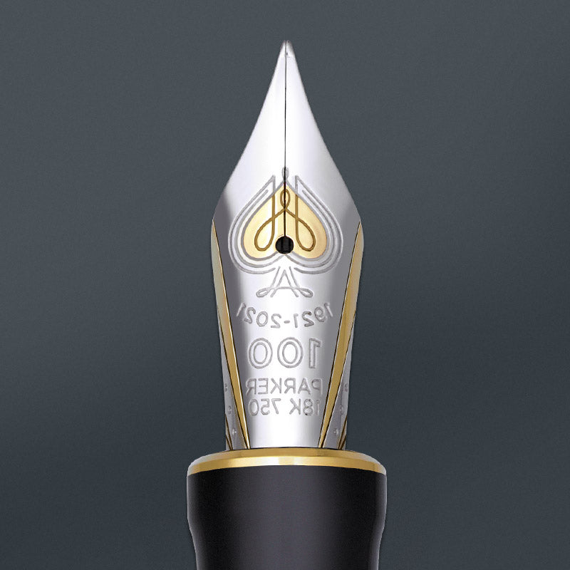 Parker Duofold Limited Edition 100th Anniversary Black, F Tip