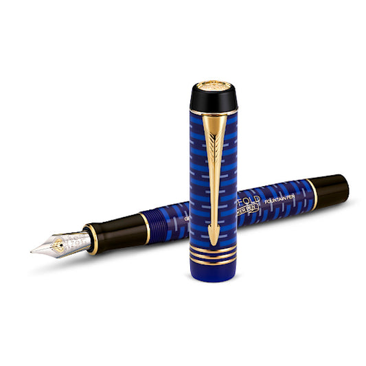 Parker Duofold Limited Edition 100th Anniversary Lapis Lazuli, F Tip