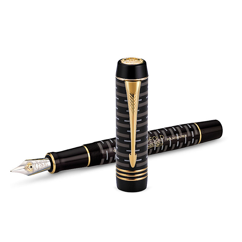 Parker Duofold Limited Edition 100th Anniversary Black, F Tip  LAST UNIT!