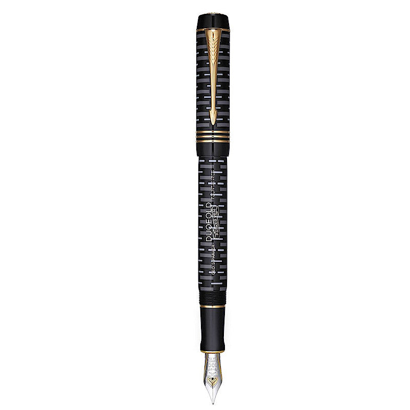 Parker Duofold Limited Edition 100th Anniversary Black, F Tip  LAST UNIT!
