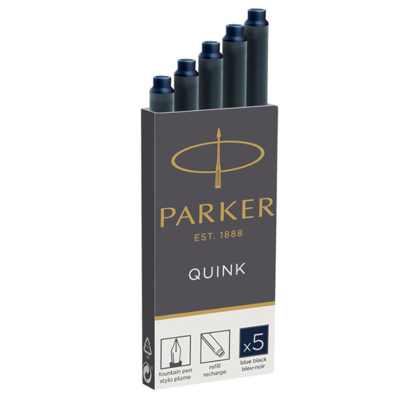Parker Quink LARGE Cartridge, Blue-Black Ink