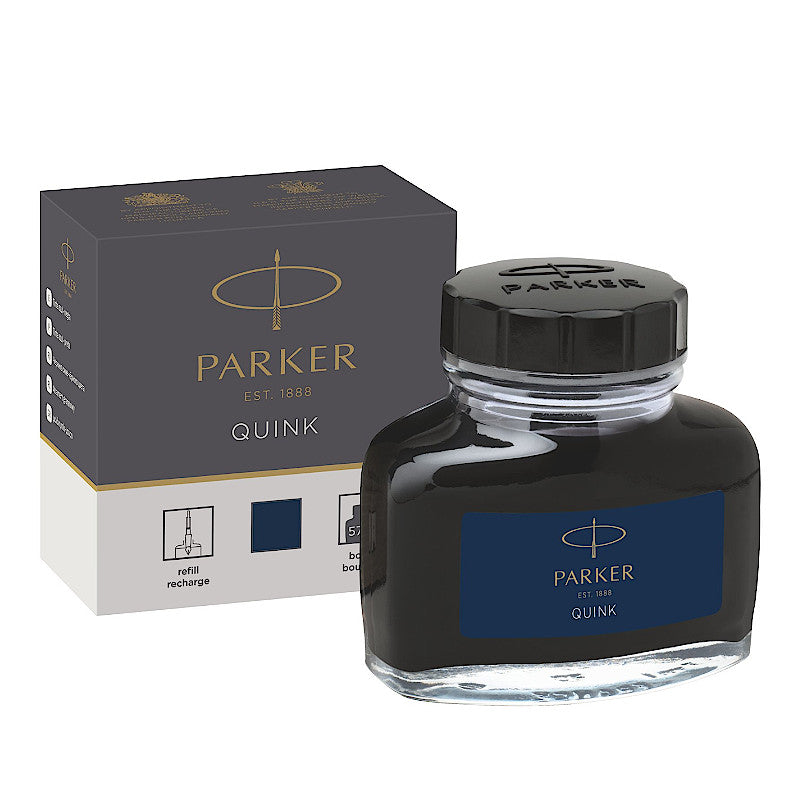 Parker Quink Tintenflasche, Blau-Schwarz 57 ml