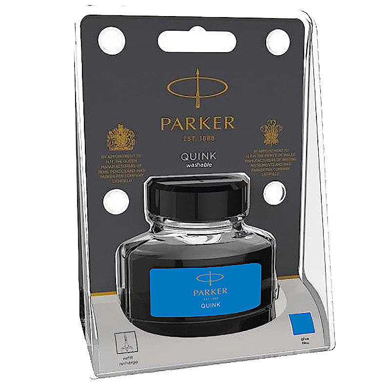 Parker Quink Ink Bottle, Washable Blue 57ml