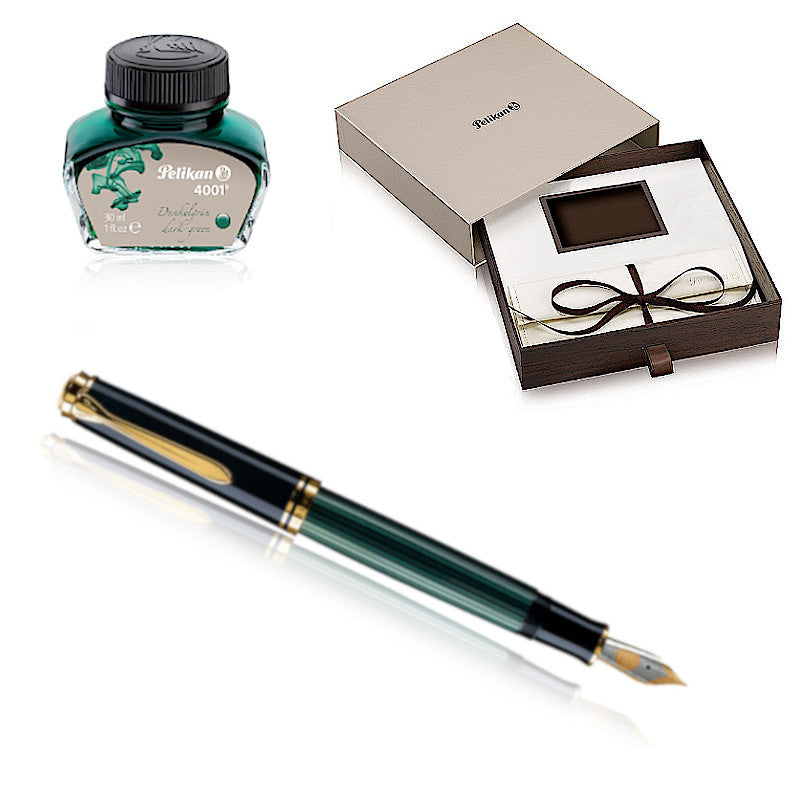 Pelikan Souverän M400 Negro-Verde, Caja Especial