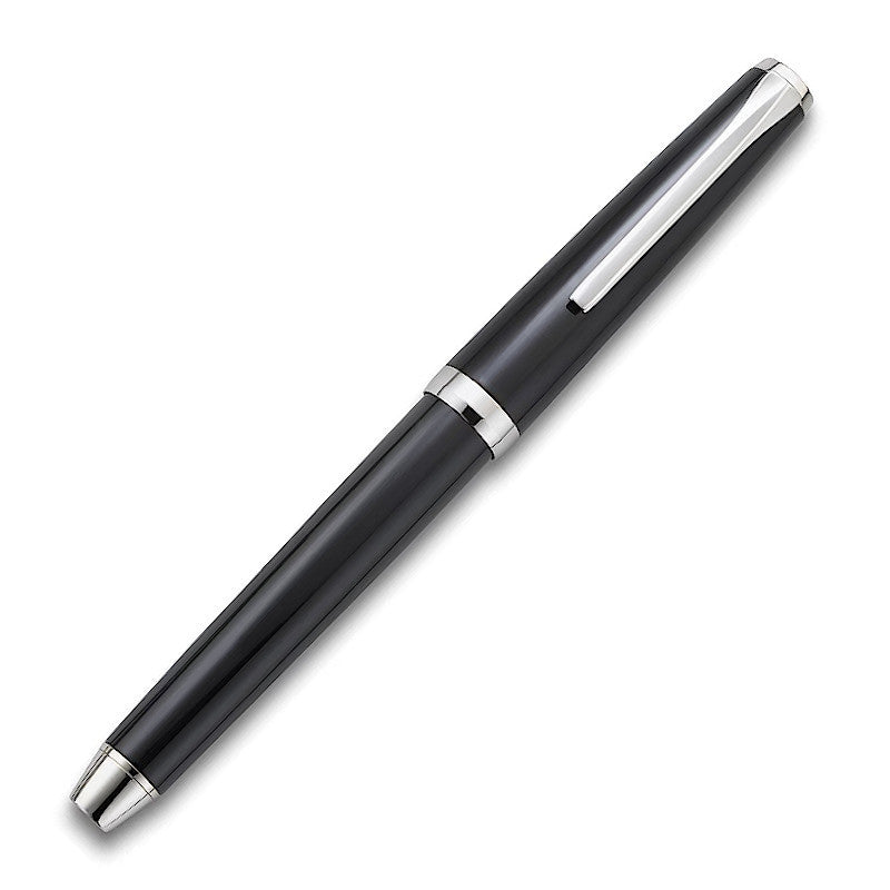 Pilot Falcon rodio negro, punta suave de 14 k